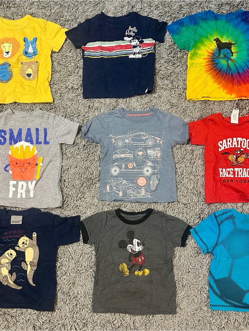 8 Toddler Boys Short Sleeve Shirts **Black Dog Shirt No Longer Available**